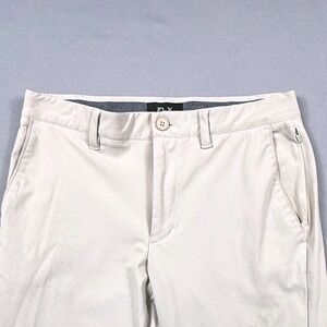 FLX Mens Dynamic Performance Chino Pants Light Beige Stone Tech Sz 32x32